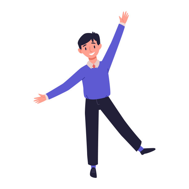 小学快乐男生穿着校服又跳又笑享受着孤立在白色背景下的节日。兴奋的小男孩在运动。平面向量插图图片下载