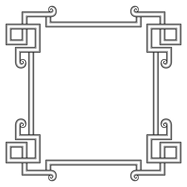装饰抽象的框架。的边界。经典装饰设计。图片下载