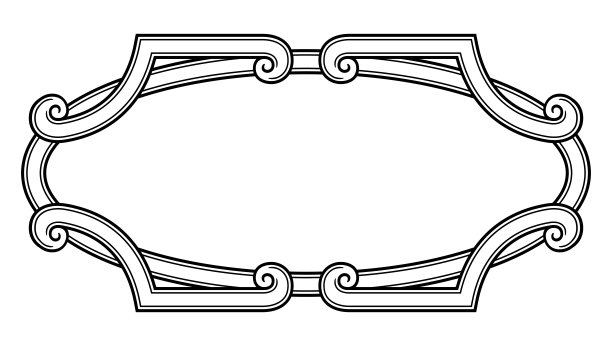 装饰抽象的框架。的边界。经典装饰设计。图片下载