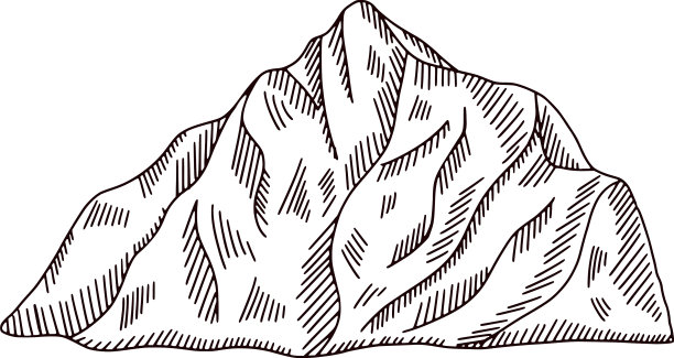 山峰雕刻孤立古札记图片下载