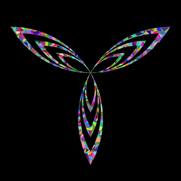 抽象形状的黑色背景。图片下载