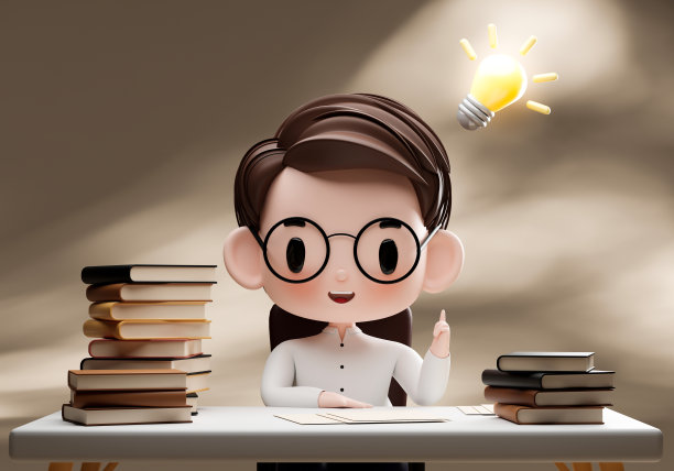 3 d演示。人们在图书馆工作和阅读图片下载