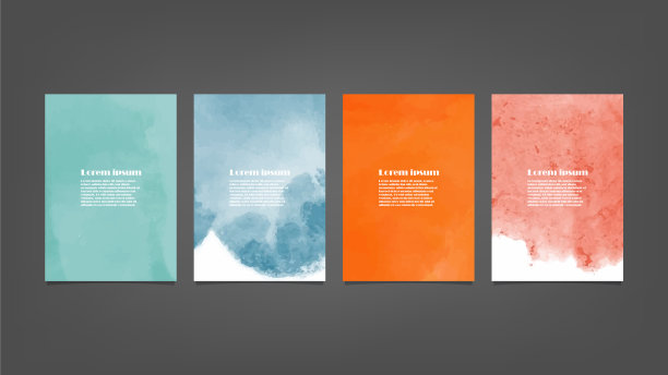 为海报设置彩色水彩背景图片下载