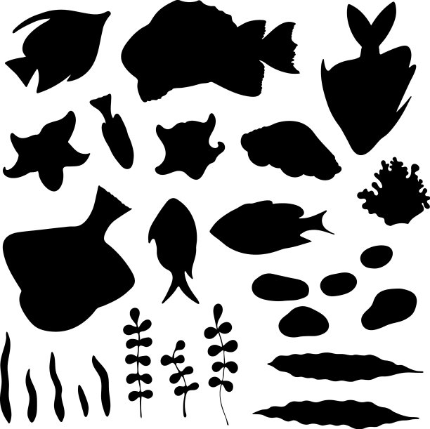 鱼剪影集鱼剪影集图片下载