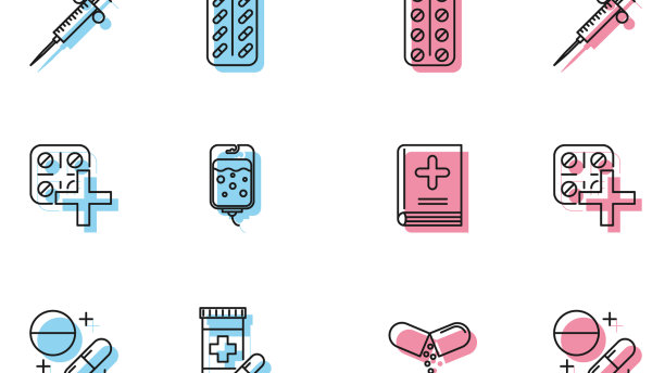 定线药丸或片剂丸水泡图片下载