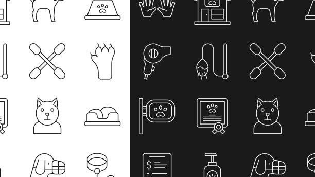 设置线伸缩绳牵引宠物床爪图片下载