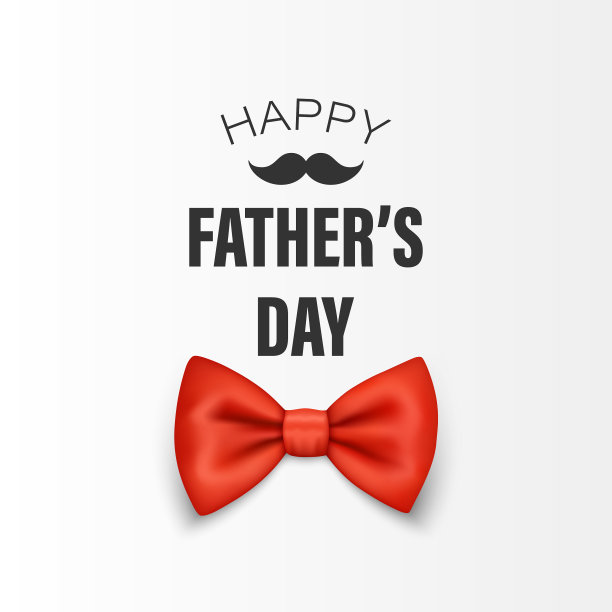 父亲节横幅文字与3d现实图片下载