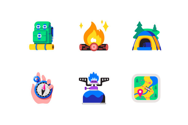 夏季探险旅行或野营旅行图片下载