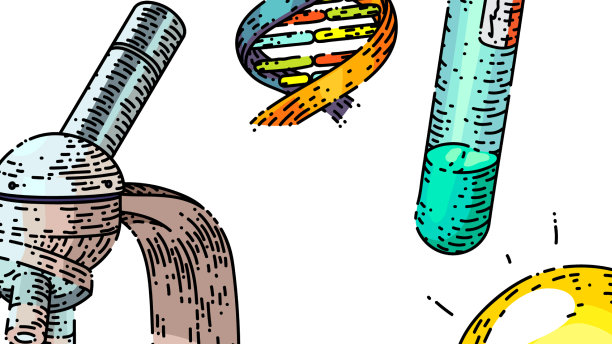 科学化学集素描手绘图片下载