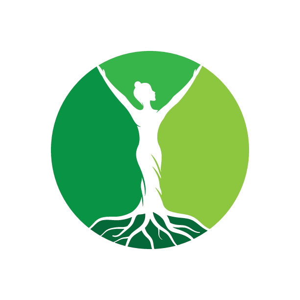 女人的树叶插图图片下载