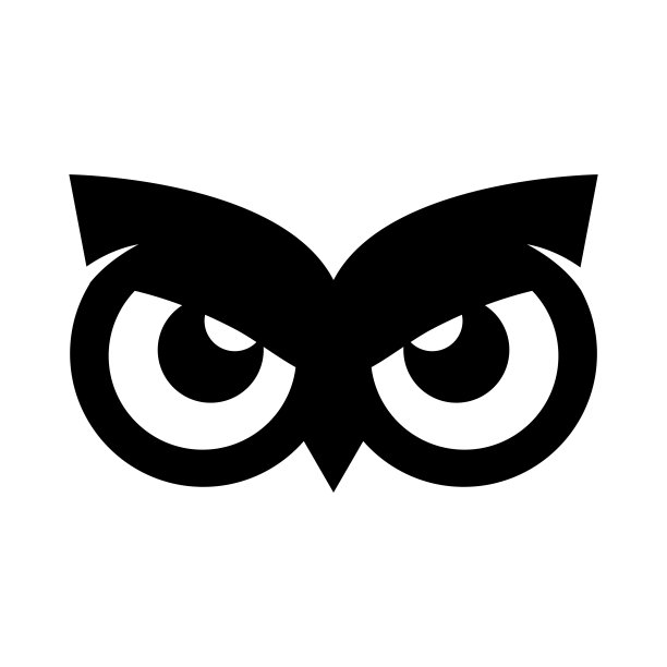 猫头鹰眼睛插图设计矢量图片下载