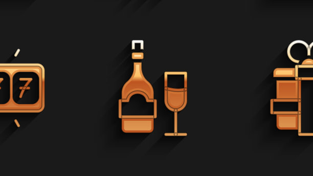 用玻璃设香槟瓶赌场赢钱图片下载