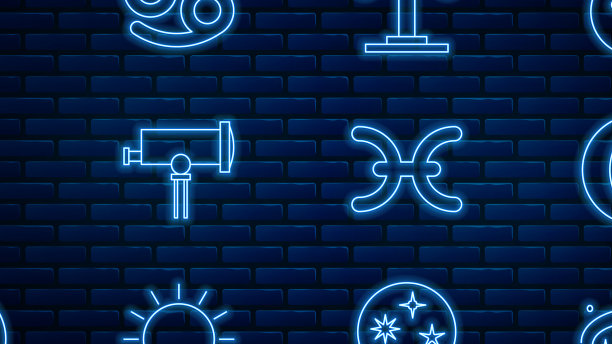 排列银河系螺旋星系的月亮和星星图片下载