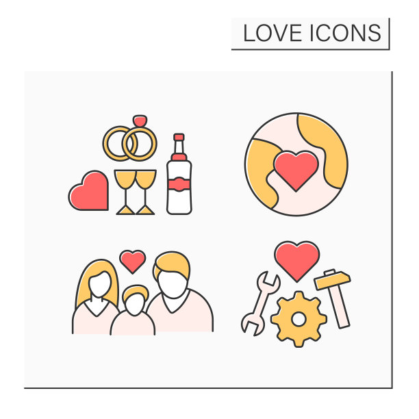 爱的颜色图标设置图片下载