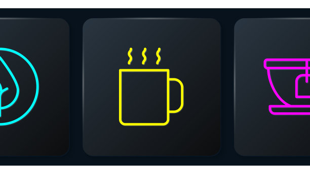 用茶包和黑色的固定线茶叶杯图片下载