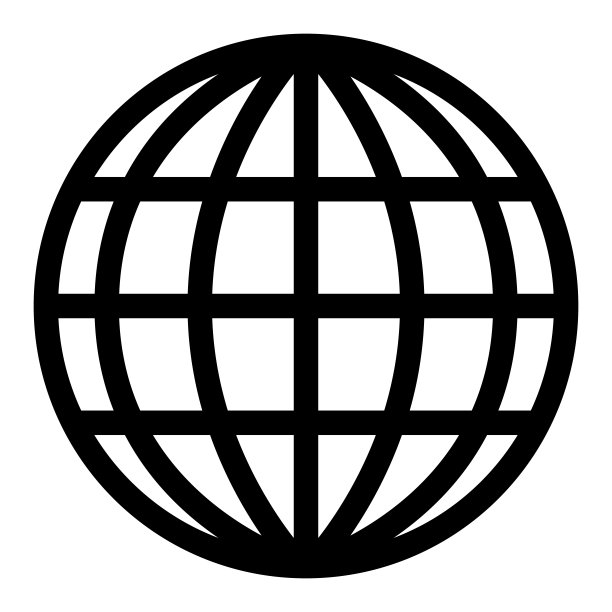 地球和互联网图标，网络，可编辑矢量插图图片下载