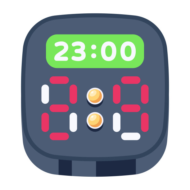 一个可定制的平面数字计时器图标图片下载