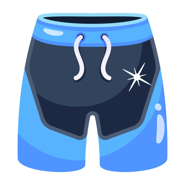 短裤运动，平面图标下载图片下载