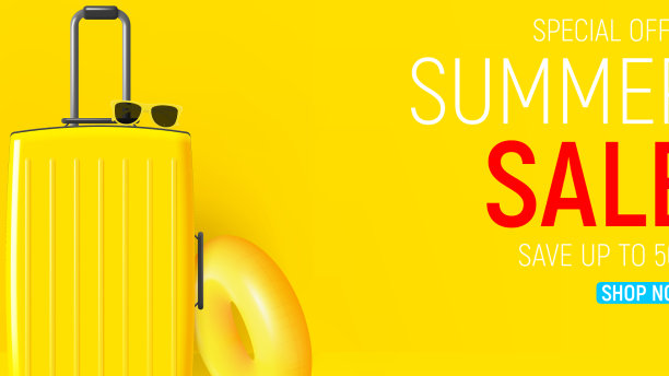 夏季销售广告横幅模板图片下载