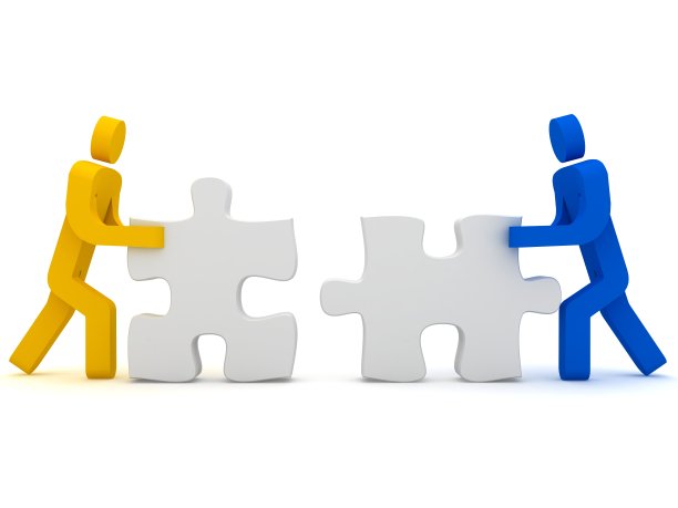 团队合作，人们建设解决难题图片下载