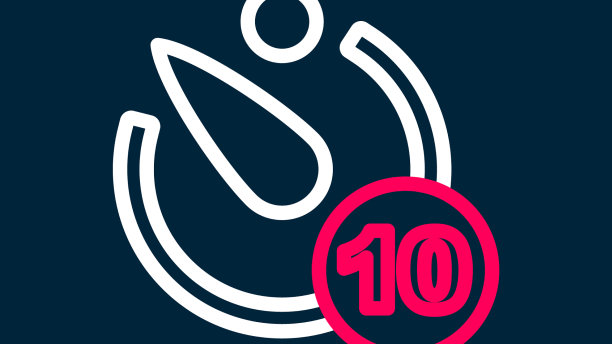 线相机计时器图标隔离在蓝色背景图片下载