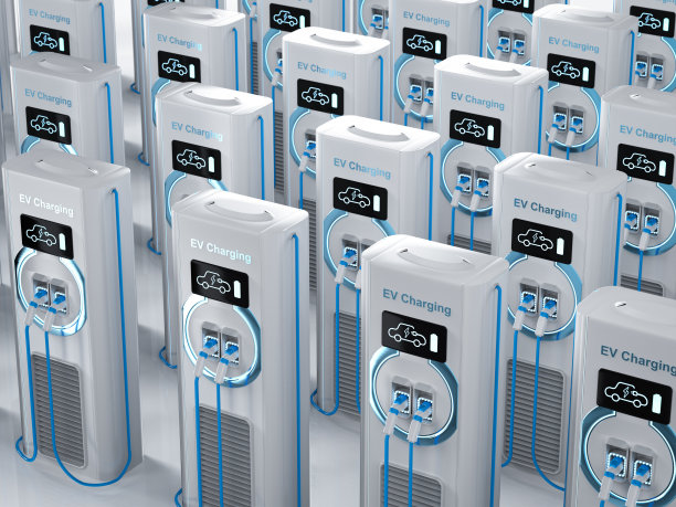 电动汽车充电站或电动车充电站图片下载