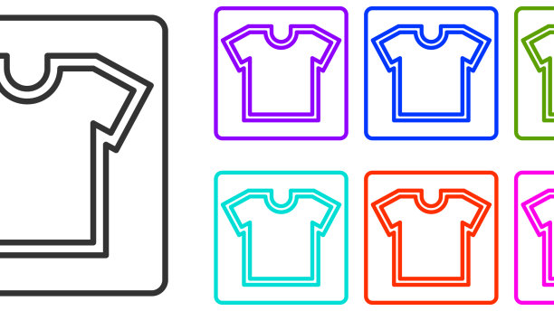 黑色线缝制图案图标孤立在白色图片下载