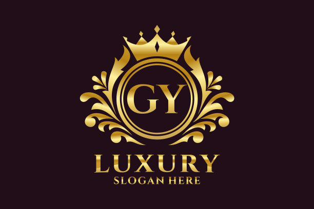 首字母gy皇家豪华标志模板图片下载