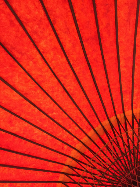 红色日本纸伞抽象图片下载