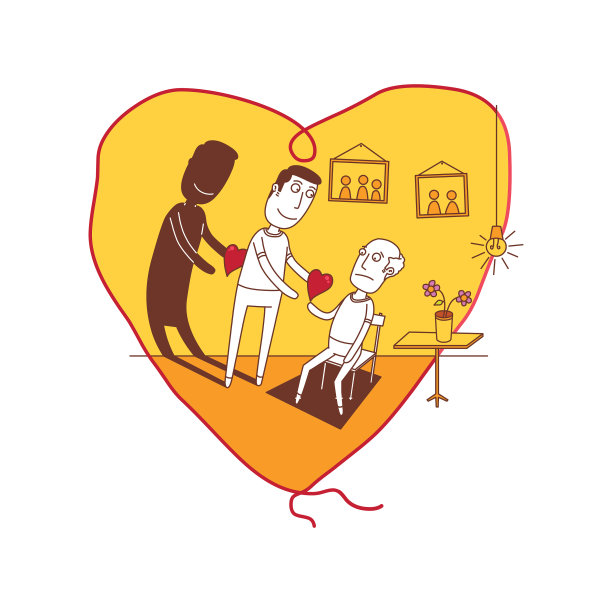 男人爱他的老父亲图片下载