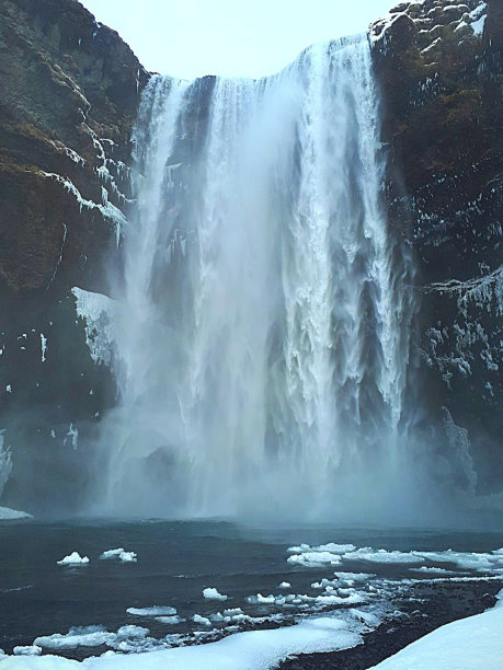 斯科加瀑布图片下载