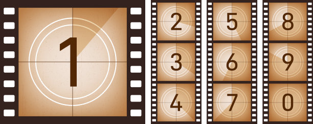 电影倒计时电影院银幕老电影摘要图片下载