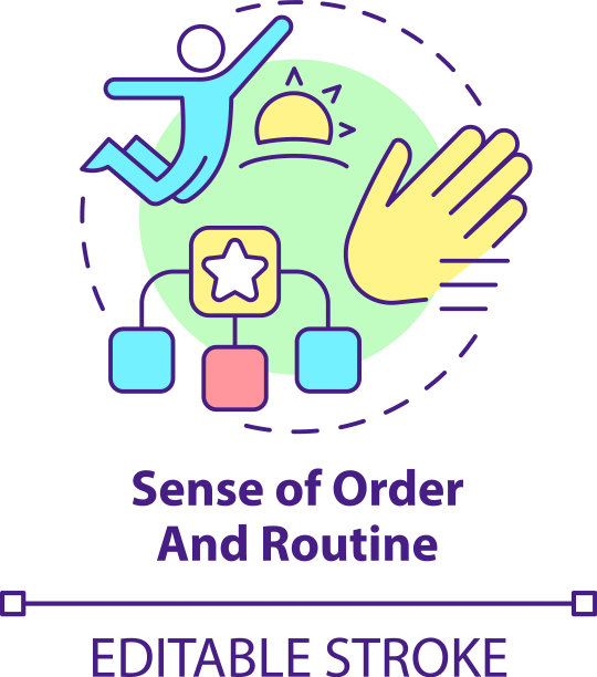 秩序感和常规概念图标图片下载