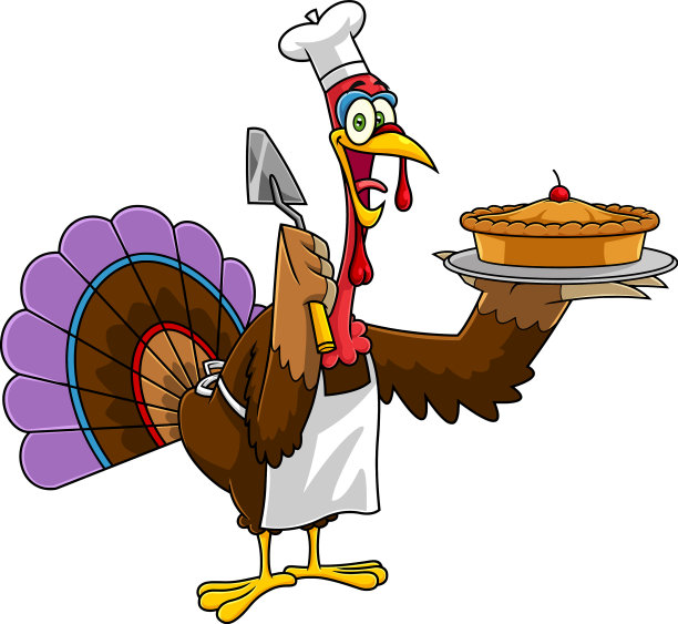 卡通人物火鸡厨师图片下载