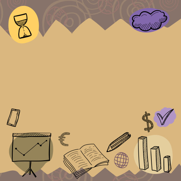 经济迹象反对创造性的壁纸，手机，书，沙漏和图表。描述墙上的货币计划。带有文本空间的布告牌图片下载