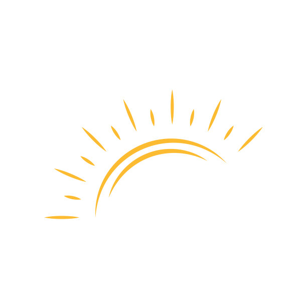 半个太阳是向下设置图标矢量日落的图形设计概念，标志，网站，社交媒体，移动应用程序，UI插图图片下载