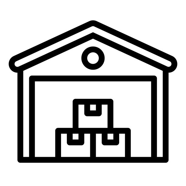 仓库线图标矢量，回家图片下载