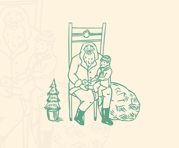 有山有雪的冬季景观。这家人为圣诞节堆雪人。树和舒适的氛围。手绘草图。古董刻素描。矢量插图。图片下载