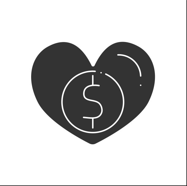 慷慨字形图标图片下载