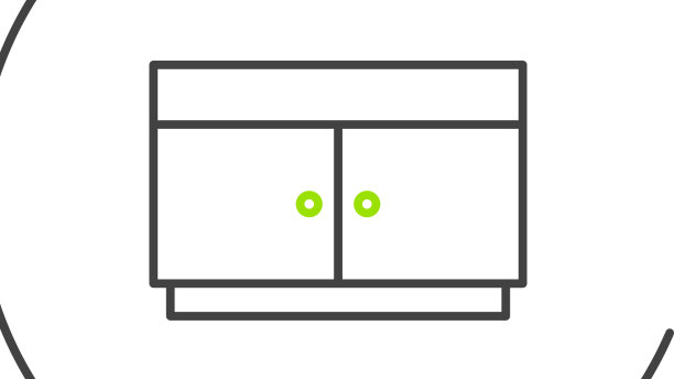 线柜抽屉图标孤立在白色图片下载