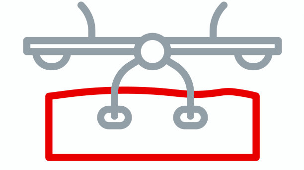 线跷跷板图标孤立在白色背景图片下载