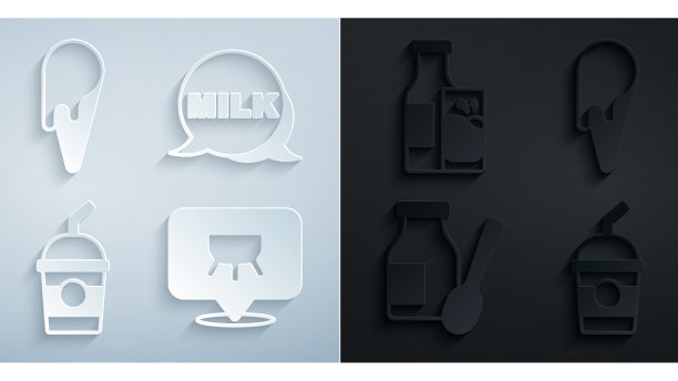 凝结奶昔刻字牛奶喝酸奶图片下载