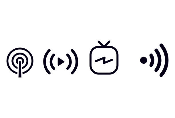 实时流图标矢量设计图片下载