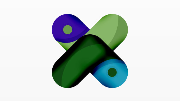 创意几何壁纸圆形箭头形状图片下载