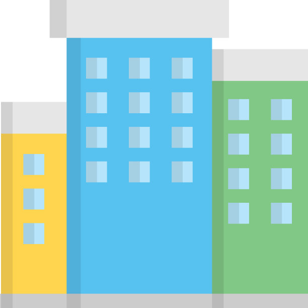 房地产建筑图标设计模板图片下载