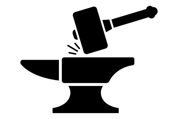 黑锤和铁砧图标锻造图片下载