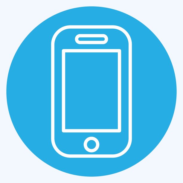 手机图标的口袋里。适合运动装的标志。蓝眼睛的风格。简单的设计可编辑。设计模板向量。简单的说明图片下载