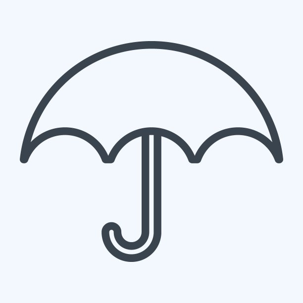 图标防水。适合运动装的标志。行风格。简单的设计可编辑。设计模板向量。简单的说明图片下载