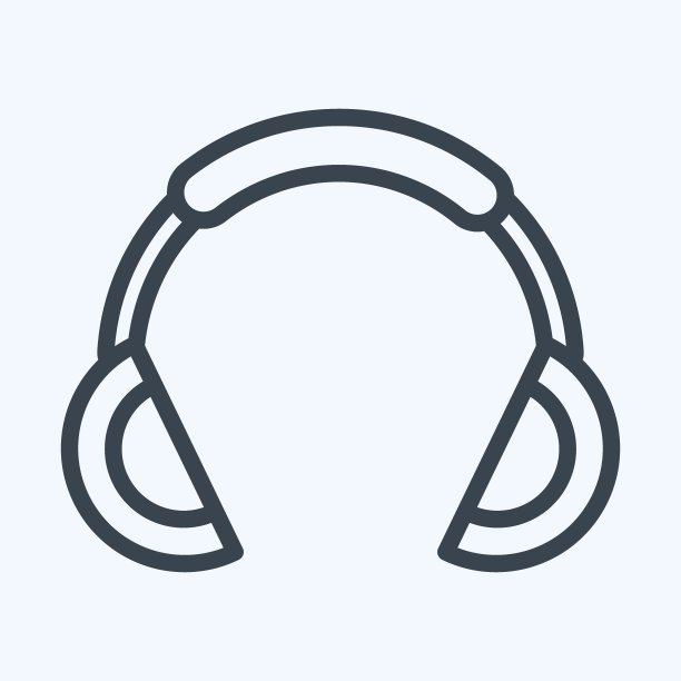 图标音乐口袋里。适合运动装的标志。行风格。简单的设计可编辑。设计模板向量。简单的说明图片下载