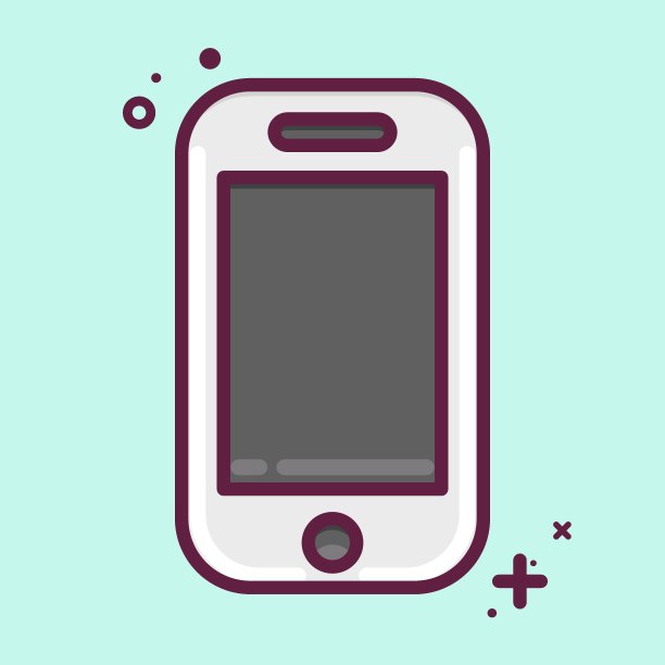 手机图标的口袋里。适合运动装的标志。MBE风格。简单的设计可编辑。设计模板向量。简单的说明图片下载